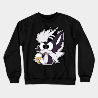 Leafy eats ice cream Crewneck Sweatshirt